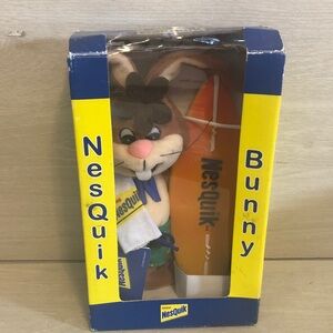 1999 Nestle Nesquik Bunny Plush and Surfboard Plush and Figure Set NIB